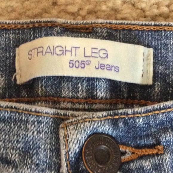 Levis 505 Straight Leg Levis - Picture 2 of 8